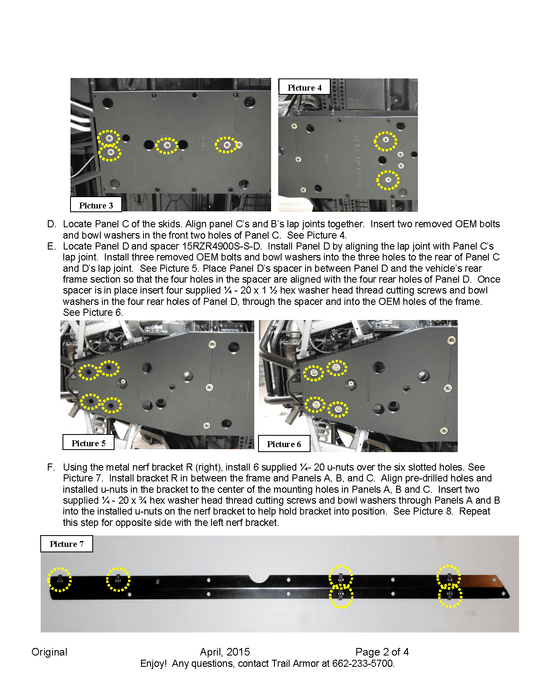 Trail Armor Full Skid Plate for 2015-17 Polaris RZR 900 4 / RZR S 1000 4