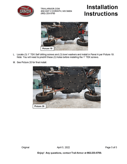 Trail Armor Full Skid Plate for Polaris RZR Turbo R