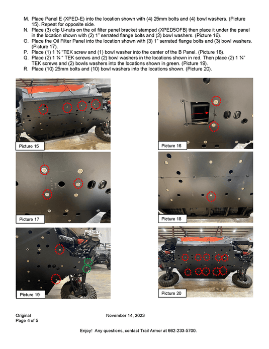 Trail Armor Full Skid Plate for 2024+ Polaris Xpedition