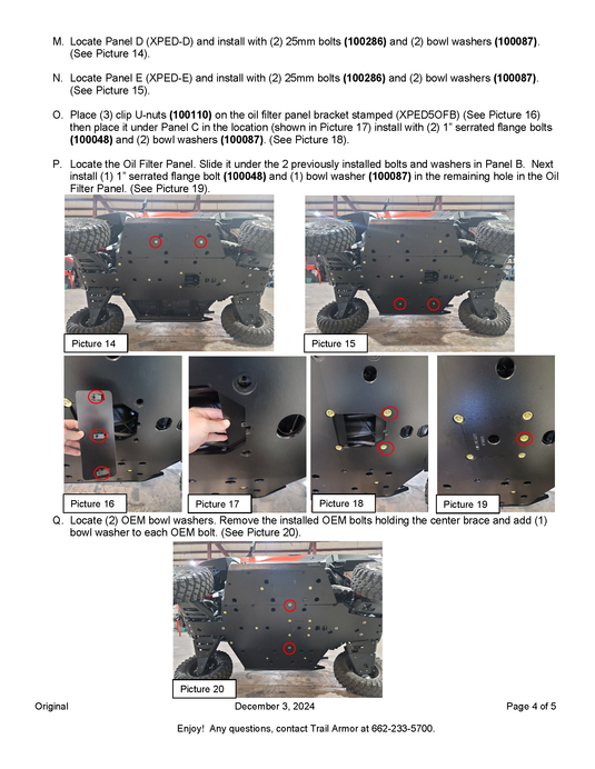 Trail Armor Polaris Xpedition XP and ADV Full Skids 2024 - 2025