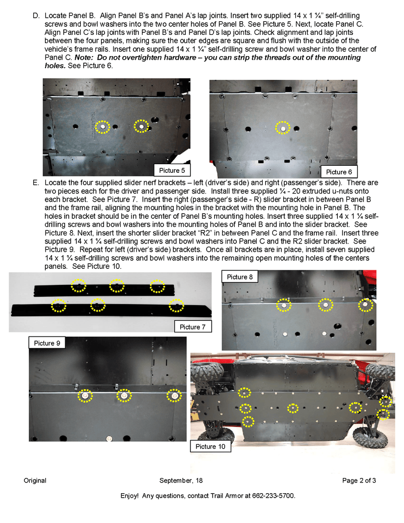 Load image into Gallery viewer, Trail Armor Full Skids with Integrated Sliders for 2014-21 Yamaha Viking VI Model
