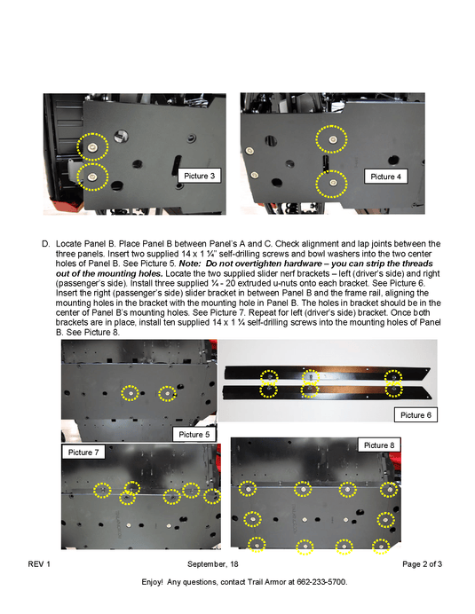 Trail Armor Full Skids with Integrated Sliders for 2014+ Yamaha Viking Model