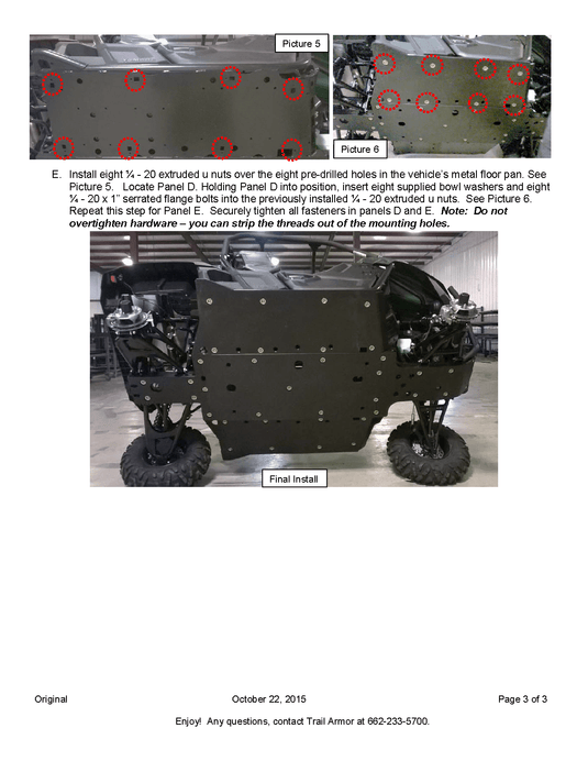 Trail Armor Full Skids w/ Slider Nerfs for Yamaha Wolverine / R-Spec