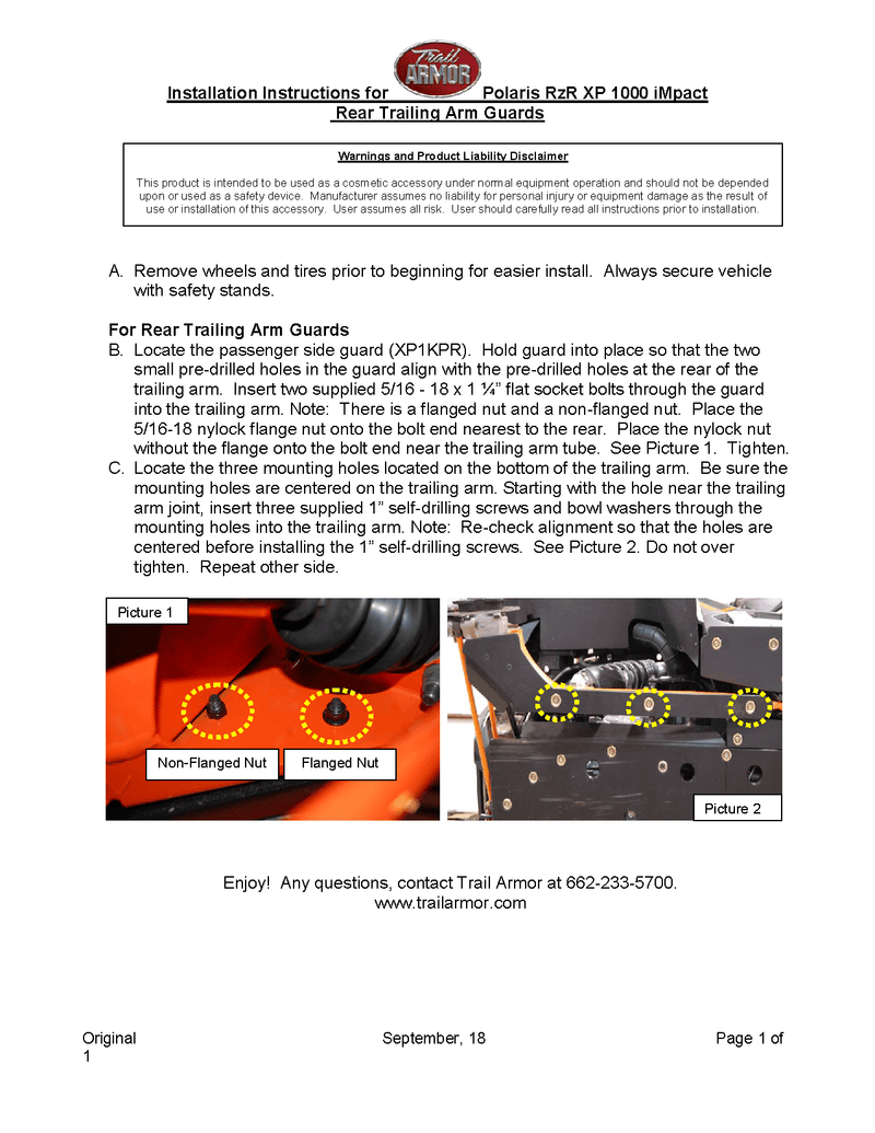 Load image into Gallery viewer, Trail Armor iMpact Trailing Arm Guards for 2014+ RZR XP 1000 / Turbo / RS1
