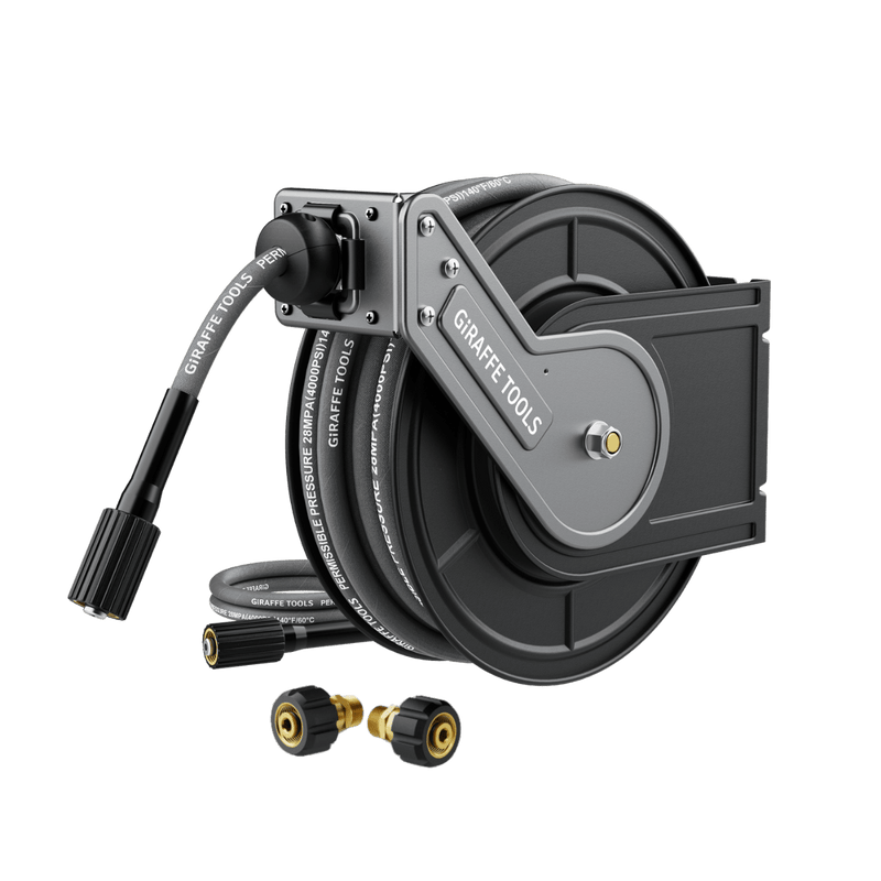 Load image into Gallery viewer, Retractable Pressure Hose Reel-1/4in
