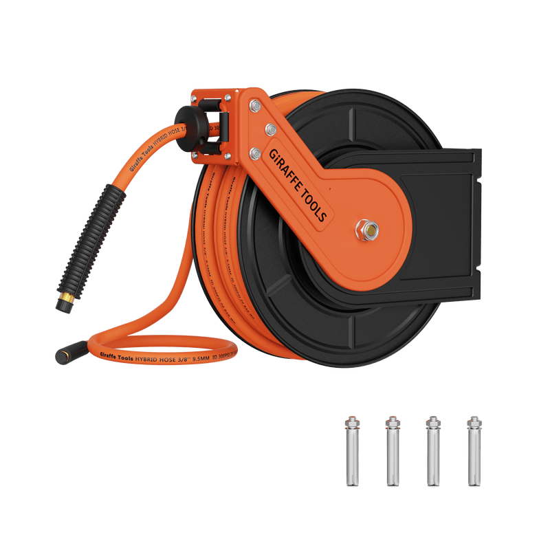 Load image into Gallery viewer, Retractable Air Hose Reel-Alloy Steel Reel-3/8in 25ft-50ft
