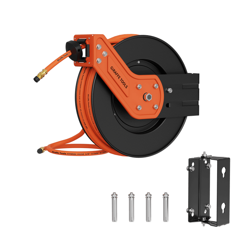Load image into Gallery viewer, Retractable Air Hose Reel-Alloy Steel Reel-3/8in 25ft-50ft
