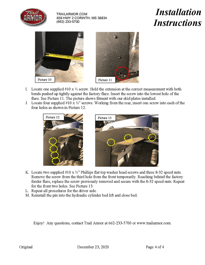 Load image into Gallery viewer, Trail Armor Mud Flap Fender Extensions for Polaris General XP 1000 / XP 1000 4
