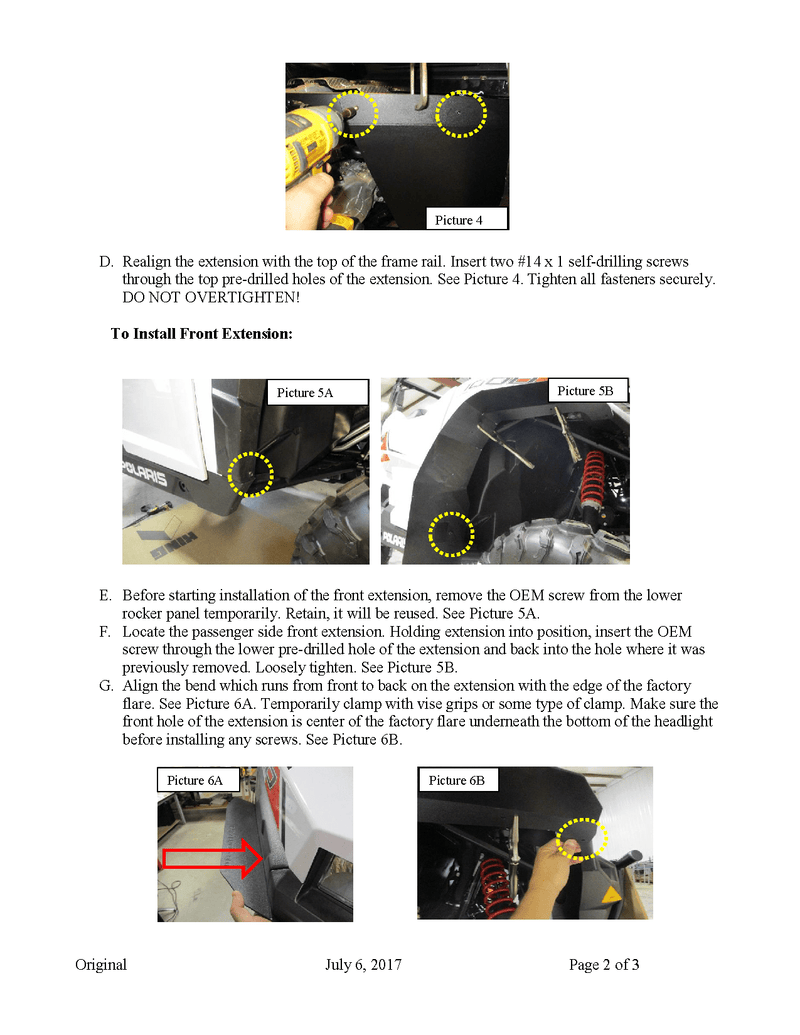 Load image into Gallery viewer, Trail Armor Mud Flap Fender Extensions for Polaris General 1000 / 1000 4
