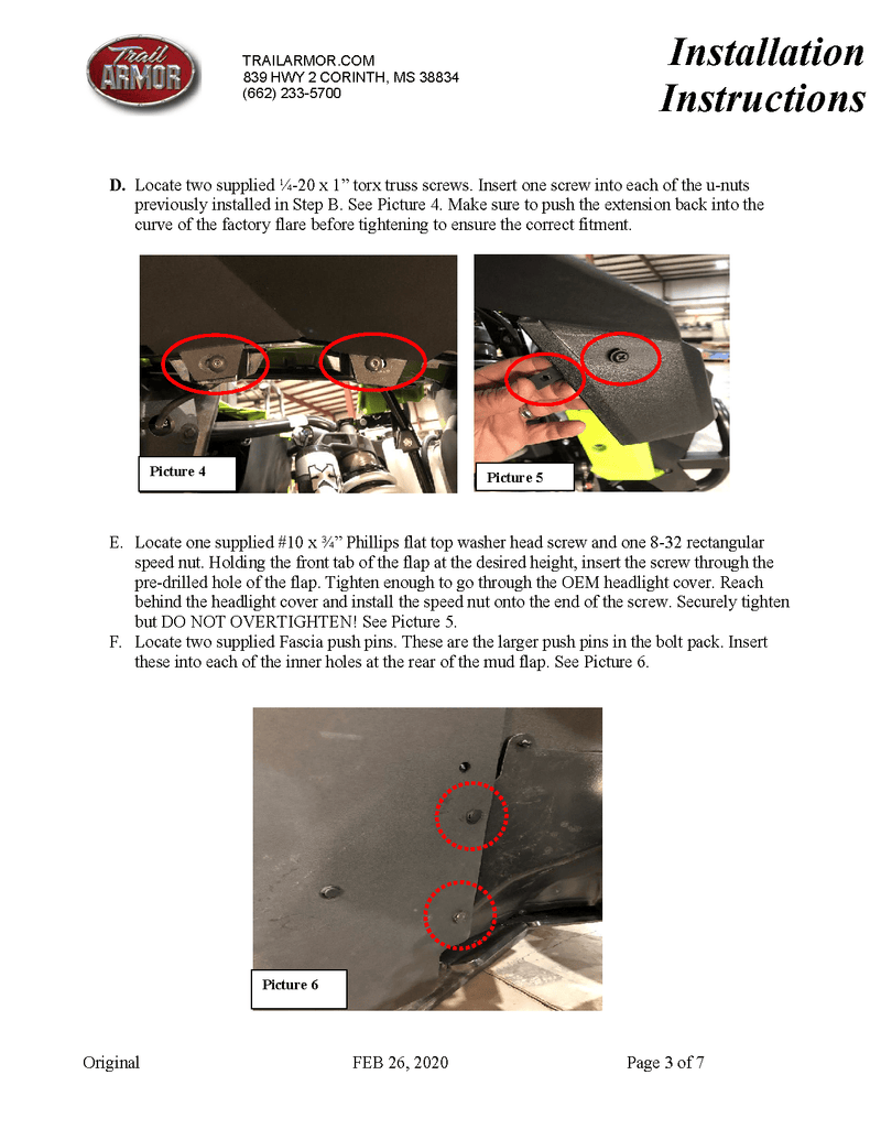 Load image into Gallery viewer, Trail Armor Mud Flap Fender Flare Extensions for 2019-2021 Honda Talon X / R
