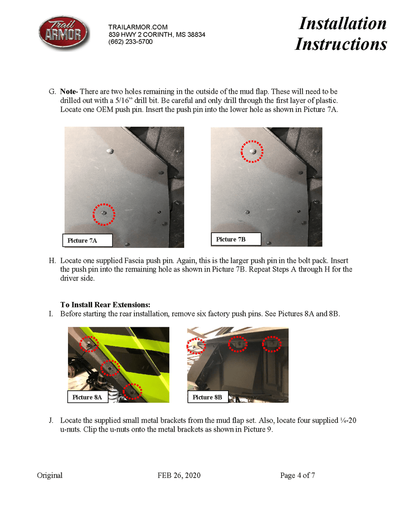 Load image into Gallery viewer, Trail Armor Mud Flap Fender Flare Extensions for 2019-2021 Honda Talon X / R
