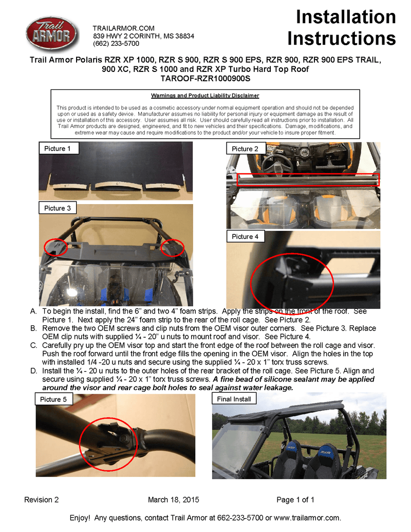 Load image into Gallery viewer, Trail Armor Hard Top Roof for 14-19 Polaris RZR 900 / XP 1000 / Turbo
