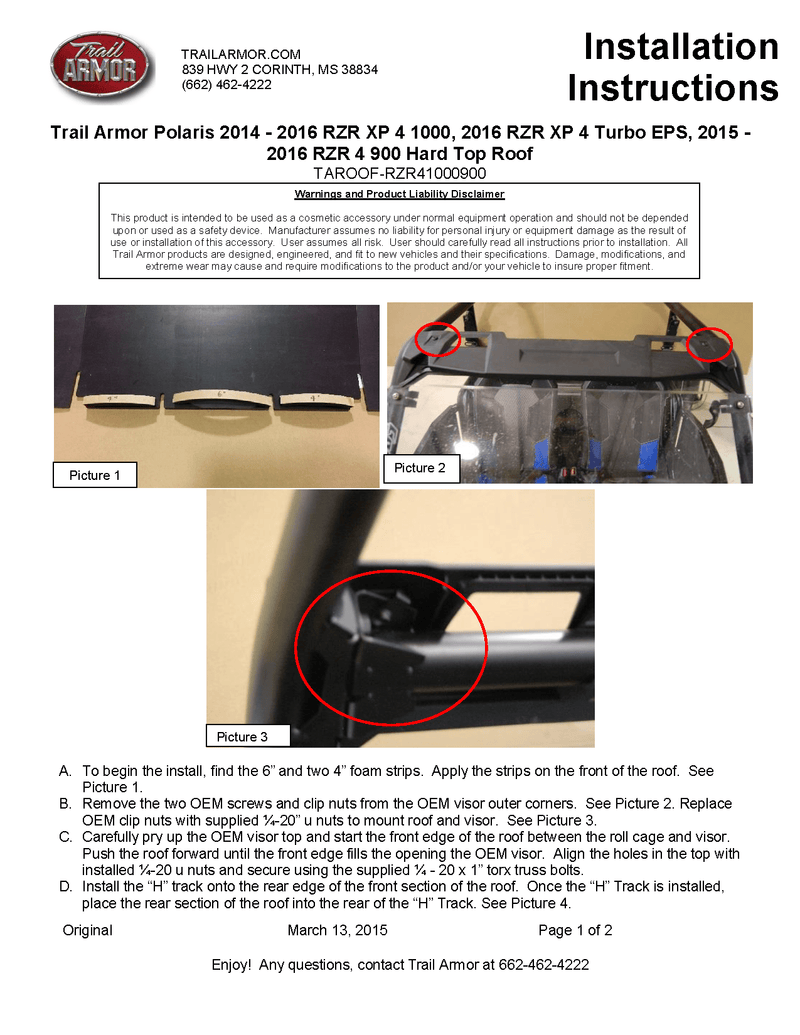 Load image into Gallery viewer, Trail Armor Hard Top Roof for 2014-19 Polaris RZR 900s 4 / XP 1000 4 / Turbo 4
