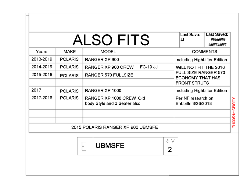 Load image into Gallery viewer, Trail Armor Underbed Mud Shield with Fender Extensions for 2013-19 Ranger XP / Crew XP / Full size Ranger XP
