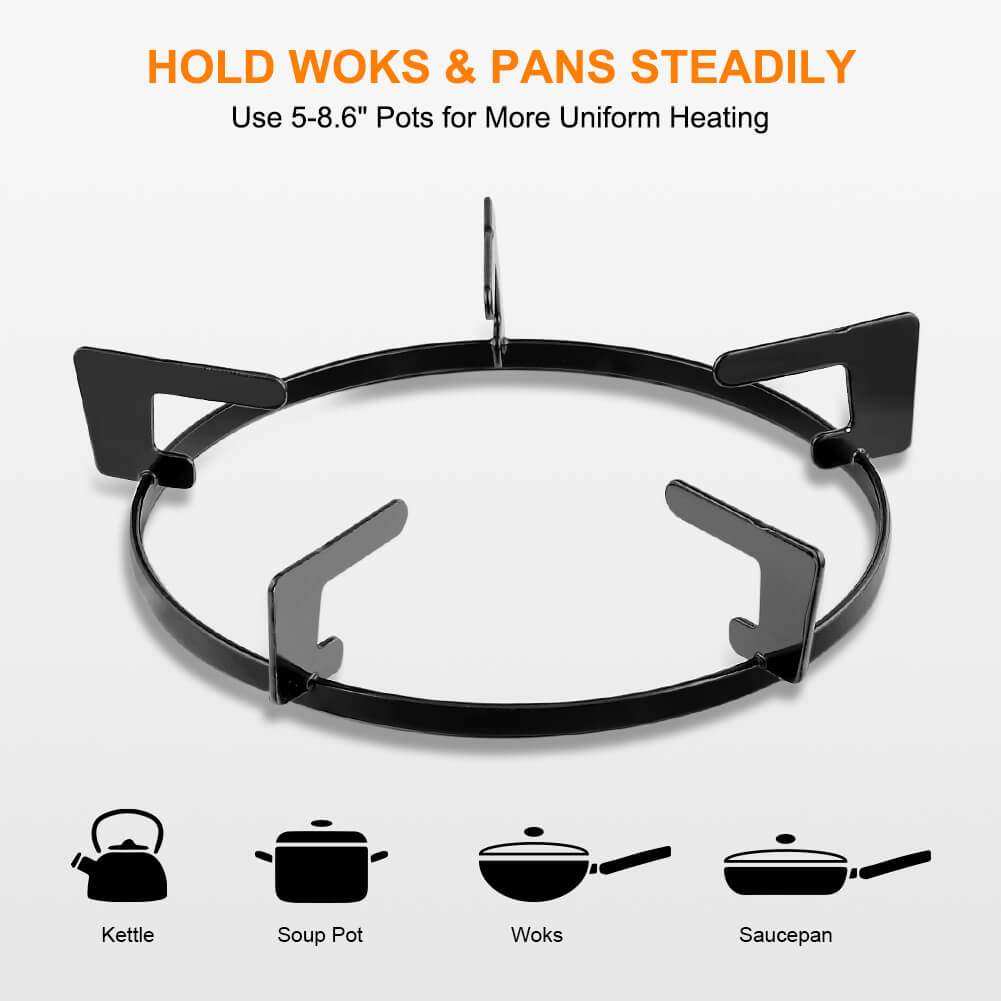 Camplux Propane Gas Cooktop Tempered Glass Double Burners Stove Auto Ignition LPG - Skoutley Outdoors LLC