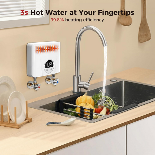 Camplux On Demand Hot Water Heater Electric 120V - 3.5kW | White