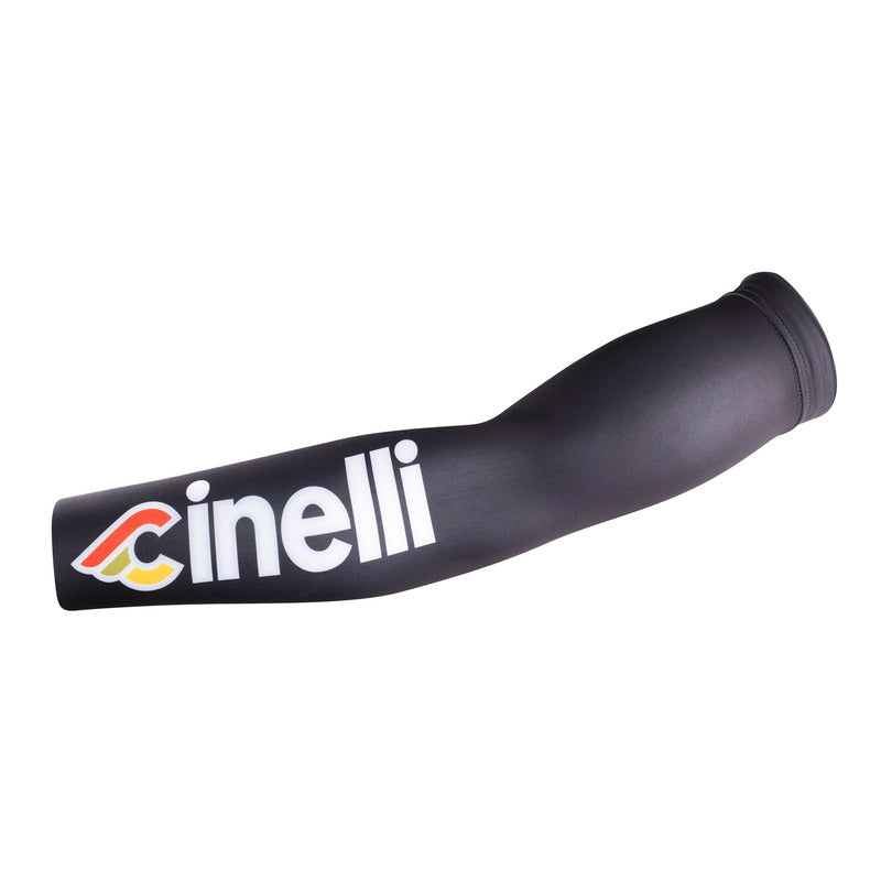 Load image into Gallery viewer, Cinelli Tempo Arm Warmers (Black / Cinelli Logo)
