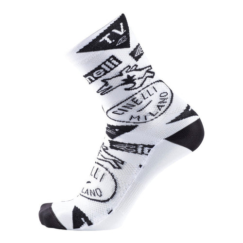 Cinelli TEMPO Granciclismo Socks, White/Black