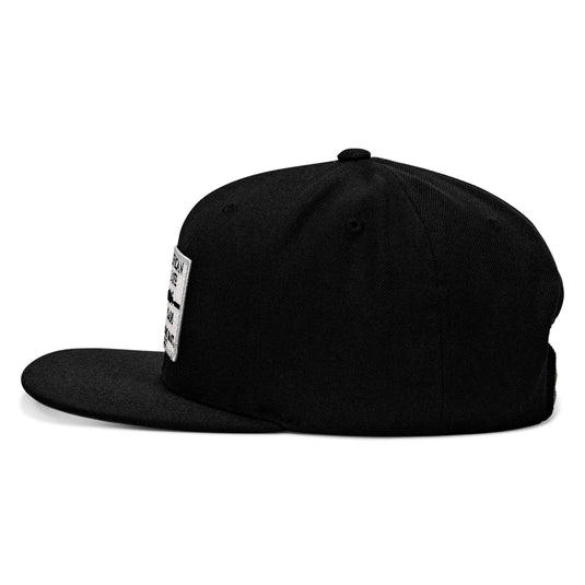 American Way Of Life 5.56 White Patch Flatbill SnapBack Hat