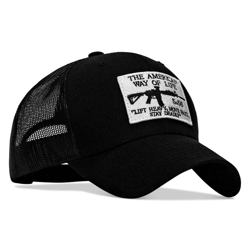 Load image into Gallery viewer, American Way Of Life White Patch Snapback Hat
