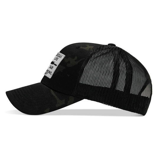 American Way Of Life White Patch Snapback Hat
