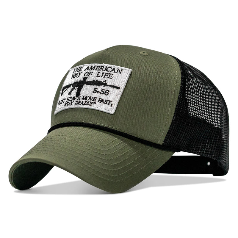 Load image into Gallery viewer, American Way Of Life White Patch Rope Snapback

