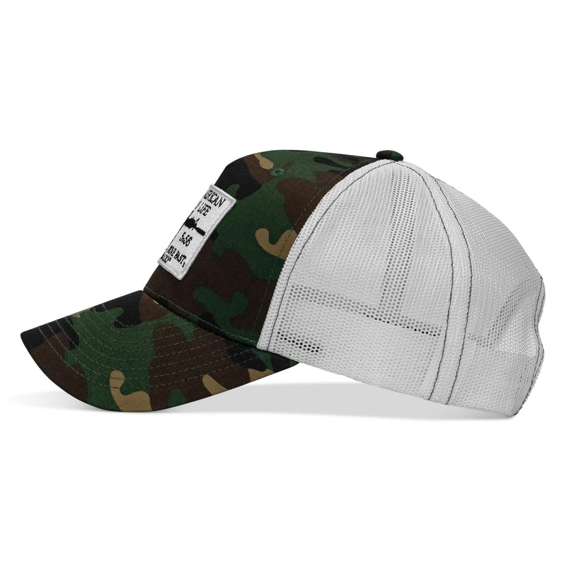 Load image into Gallery viewer, American Way Of Life White Patch Snapback Hat
