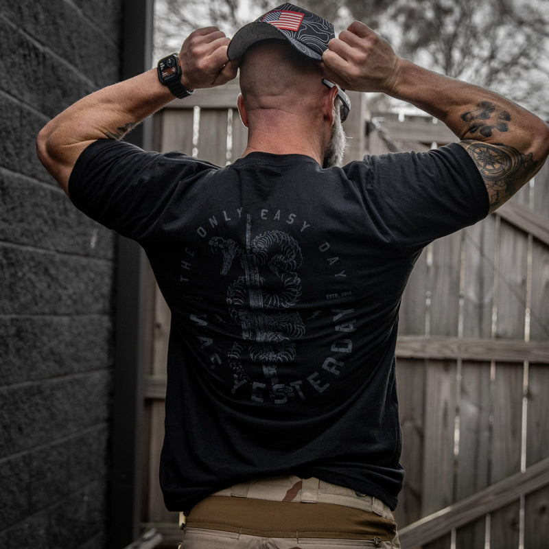 Load image into Gallery viewer, Only Easy Day Was Yesterday Rifle Men's T-Shirt
