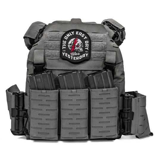 The Only Easy Day Was Yesterday Velcro Patch