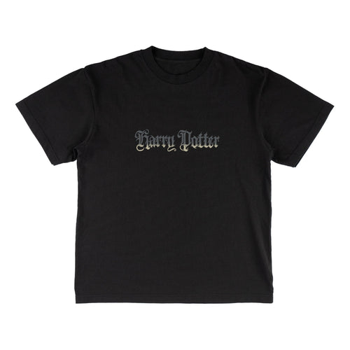 Welcome x Harry Potter Thestral Boxy Garment-Dyed Tee - Black
