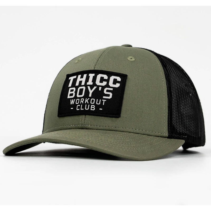 Load image into Gallery viewer, Thicc Boys Workout Patch Snapback Hat
