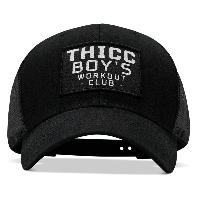 Load image into Gallery viewer, Thicc Boys Workout Patch Snapback Hat

