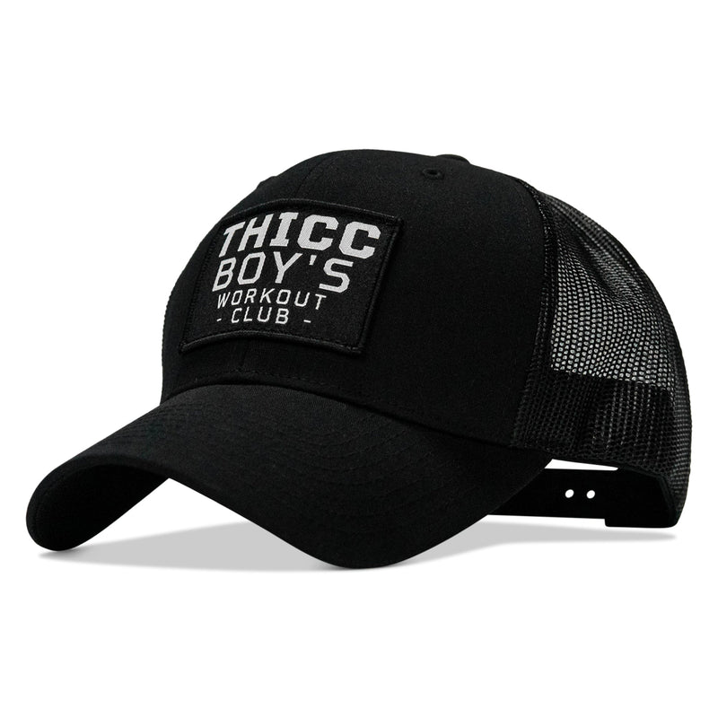 Load image into Gallery viewer, Thicc Boys Workout Patch Snapback Hat
