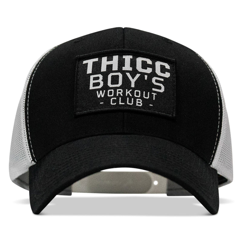 Load image into Gallery viewer, Thicc Boys Workout Patch Snapback Hat
