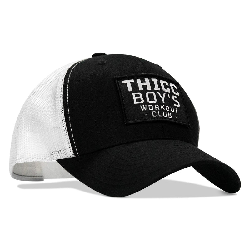 Load image into Gallery viewer, Thicc Boys Workout Patch Snapback Hat
