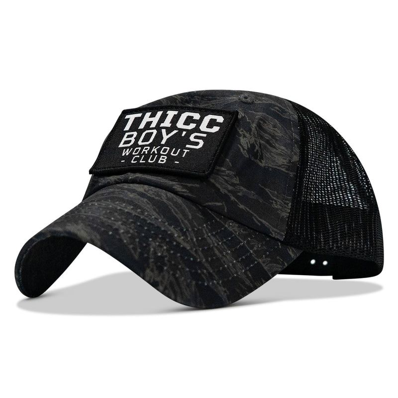 Load image into Gallery viewer, Ripstop Thicc Boys Workout Club Patch Tactical Ripstop Mesh Snapback Hat
