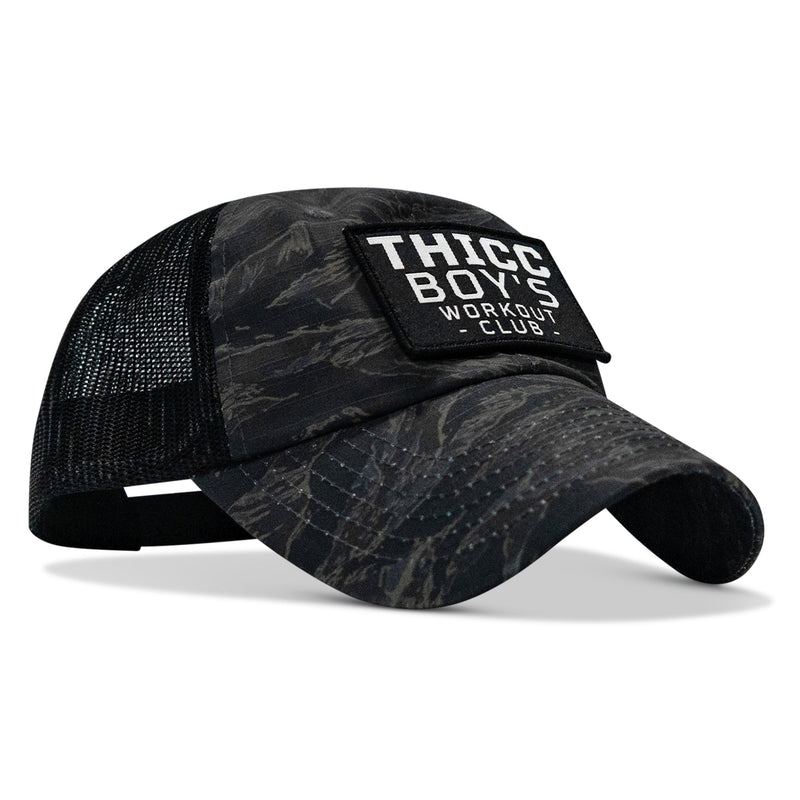 Load image into Gallery viewer, Ripstop Thicc Boys Workout Club Patch Tactical Ripstop Mesh Snapback Hat
