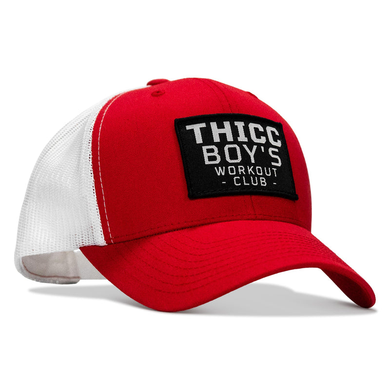 Load image into Gallery viewer, Thicc Boys Workout Patch Snapback Hat
