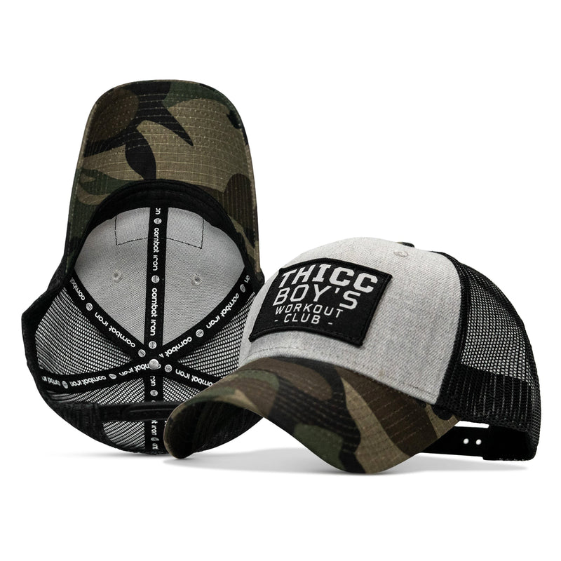 Load image into Gallery viewer, Thicc Boys Workout Patch Snapback Hat
