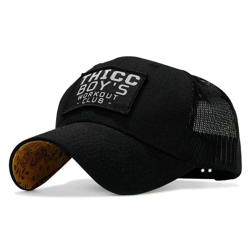 Load image into Gallery viewer, Thicc Boys Workout Club Patch Original Ripstop Snapback Hat
