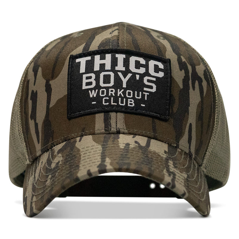 Load image into Gallery viewer, Thicc Boys Workout Patch Snapback Hat
