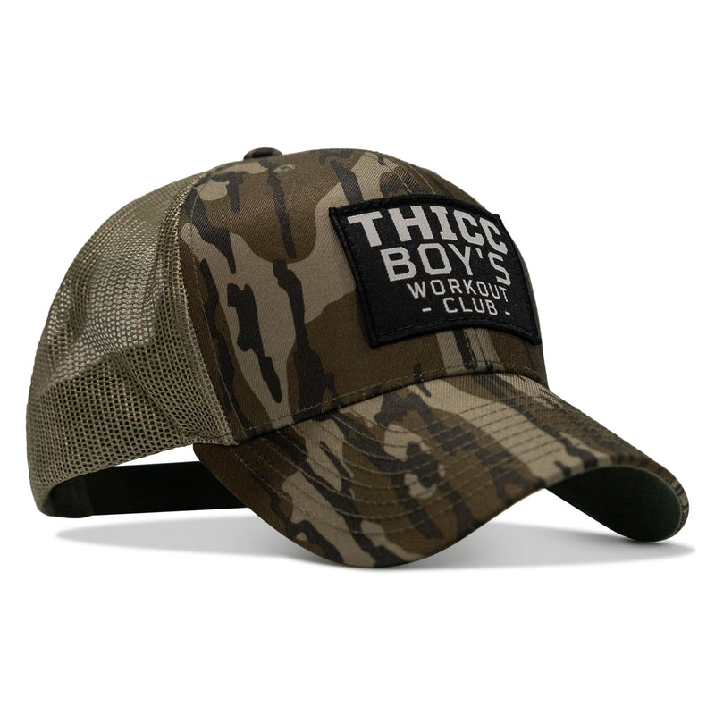 Load image into Gallery viewer, Thicc Boys Workout Patch Snapback Hat
