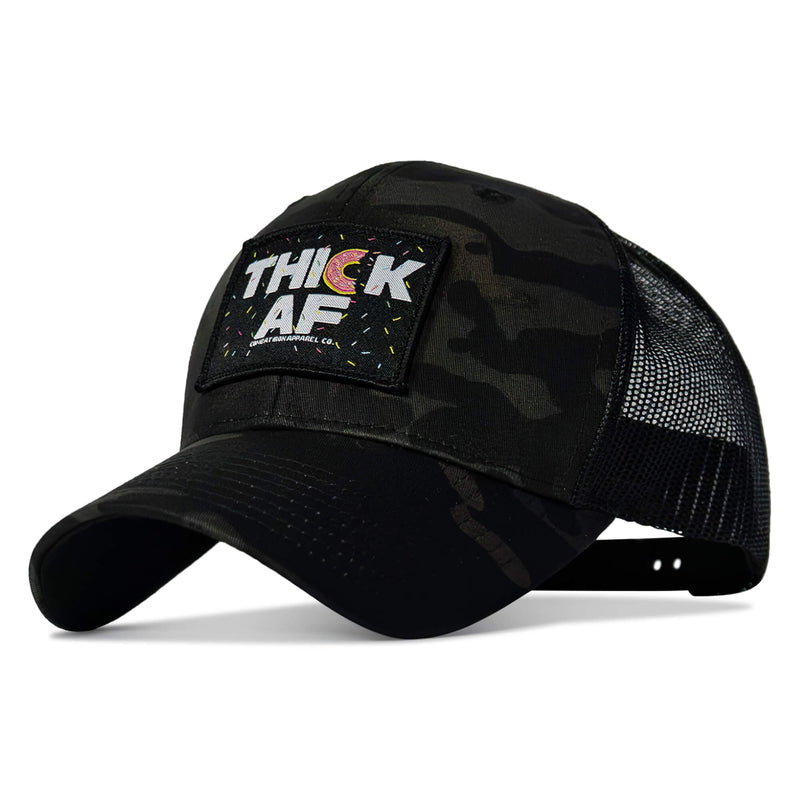Load image into Gallery viewer, THICK AF DONUT EDITION PATCH MID-PROFILE MESH SNAPBACK Hat

