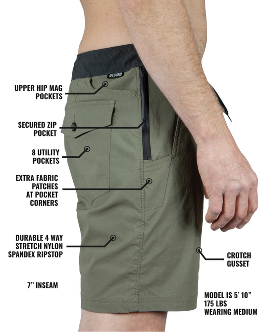 Thunderbird Short - Rye Green