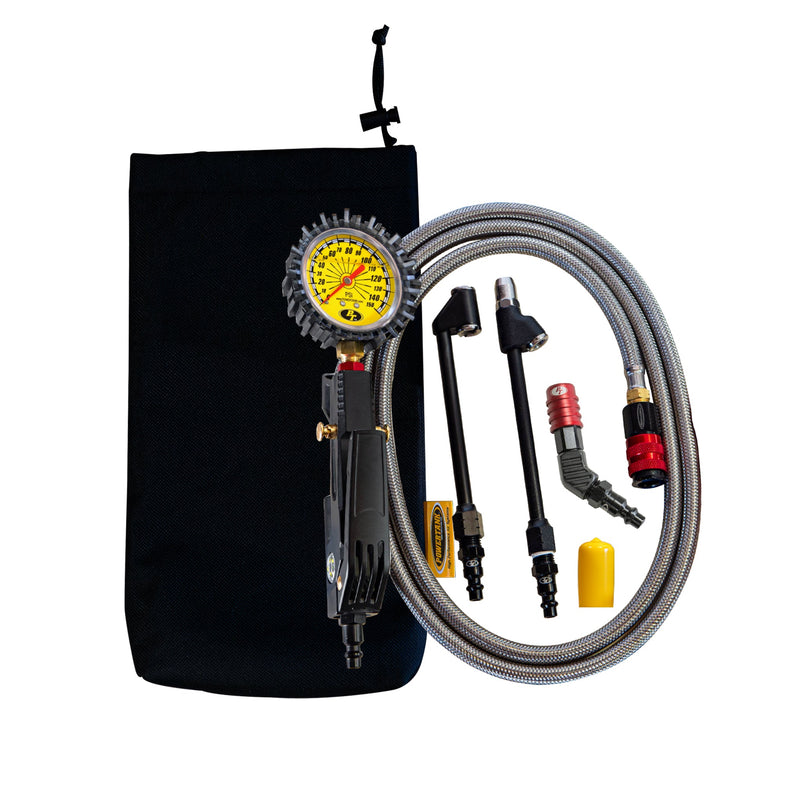 Load image into Gallery viewer, Big Kahuna Analog - Ventoso™ Tire Inflator with Gauge, 6 ft. Hose, and Quick-Switch Chucks
