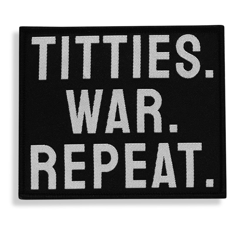 Load image into Gallery viewer, Titties. War. Repeat. Velcro Patch

