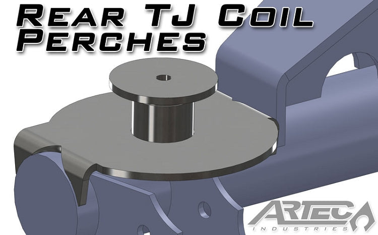 Load image into Gallery viewer, Rear TJ coil Perches and retainers (pair)
