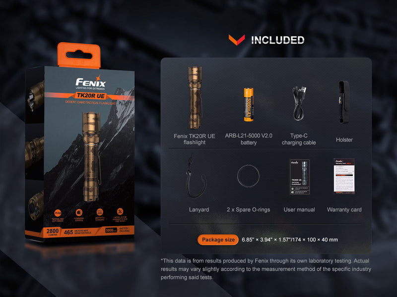 Load image into Gallery viewer, Fenix TK20R UE Tactical LED Flashlight - 2800 Lumens
