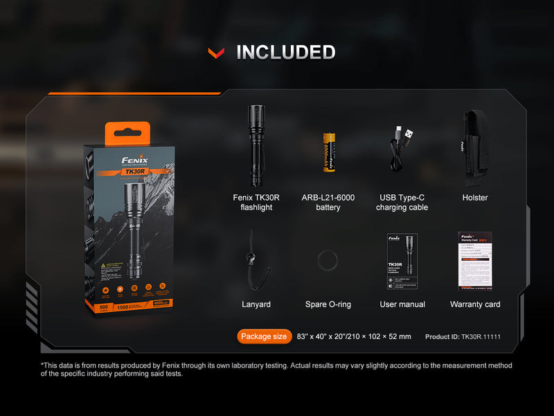 Load image into Gallery viewer, Fenix TK30R Tactical White Laser Rechargeable Flashlight
