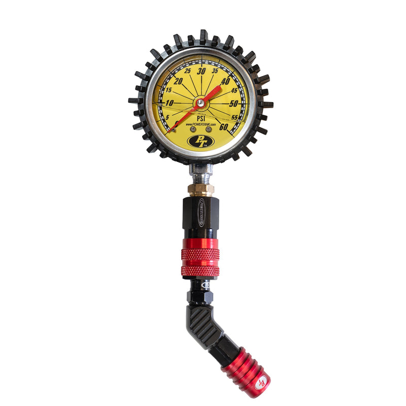 Load image into Gallery viewer, 60A TPG RED - 60 psi Liquid Analog Modular Tire Pressure Gauge
